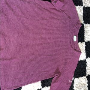 Columbia Maroon Long Sleeve Shirt